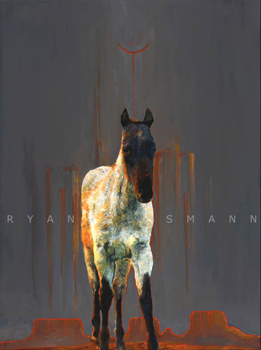 "Lone Horse"  Original